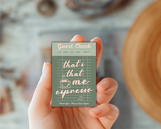 Espresso Guest Check Sticker (Sabrina Carpenter)