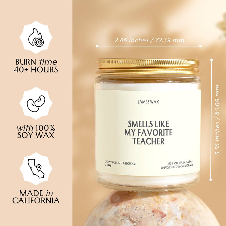 Teacher Gift “Smells Like My Favorite Teacher”: White Tea + Jasmine