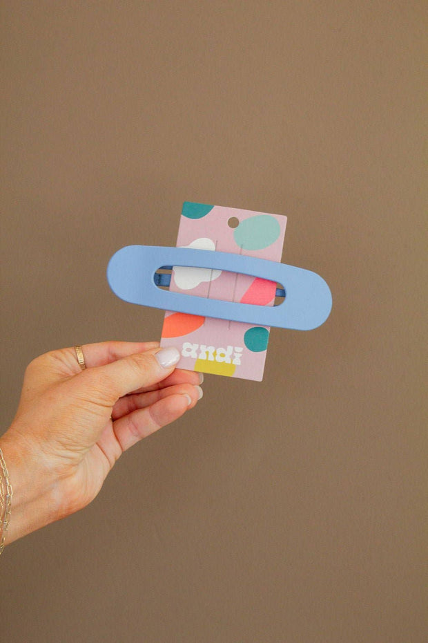 Oversized Flat Claw Clip: Black