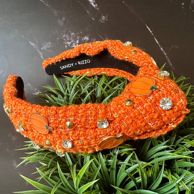 Pumpkin Tweed Headband