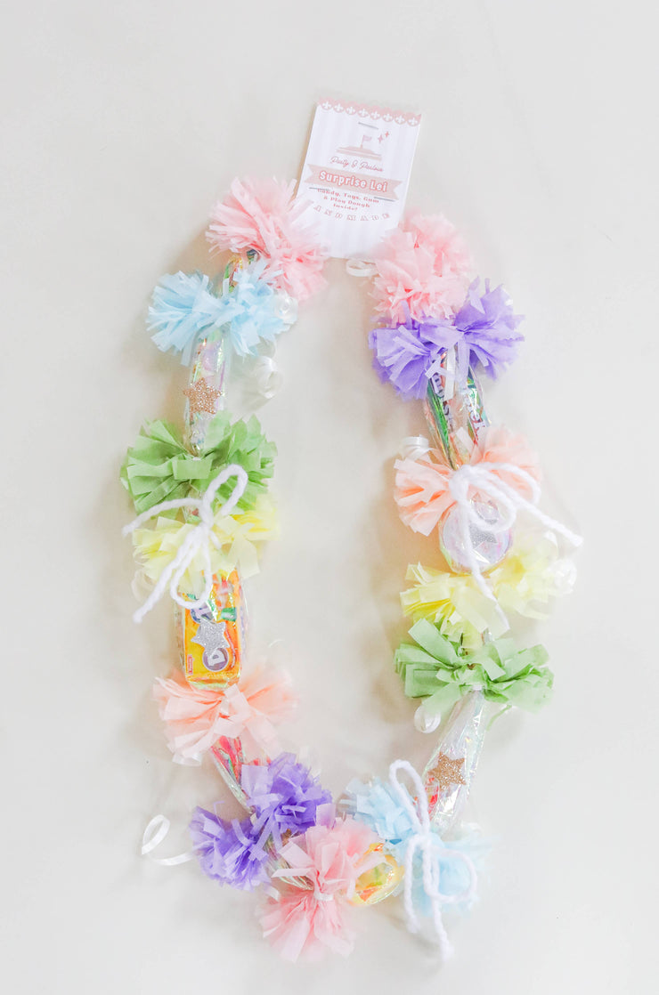  Kids Celebration Party Novelty Surprise Lei (Rainbow)