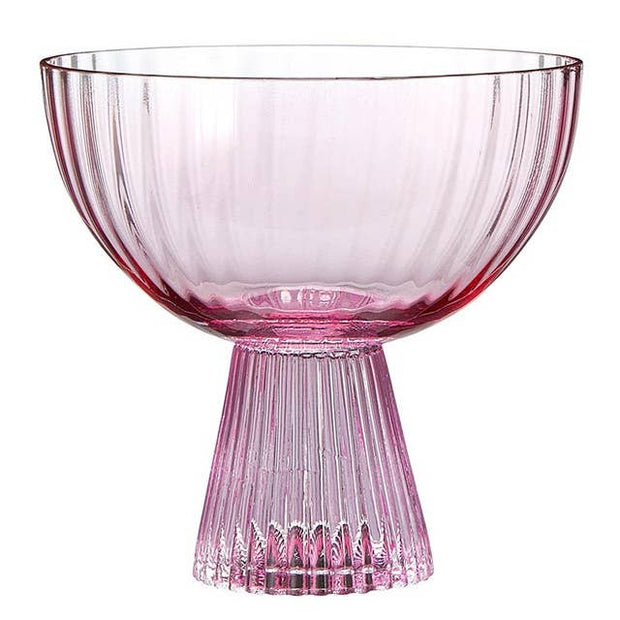 Coupe Glass - Light/Dark Pink: 7 oz