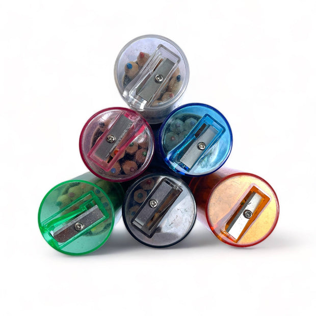 Mini Travel Compact Colored Pencils with Built In Sharpener: Green