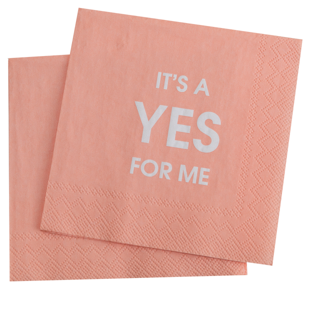 It's a Yes For Me - Cocktail Napkins