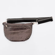 Westlyn Woven Bum Bag *NEW COLORS ADDED*: Metallic Gunmetal