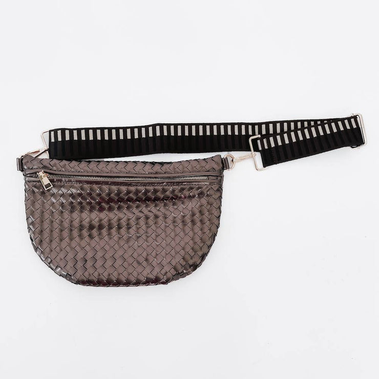 Westlyn Woven Bum Bag *NEW COLORS ADDED*: Checkered Black