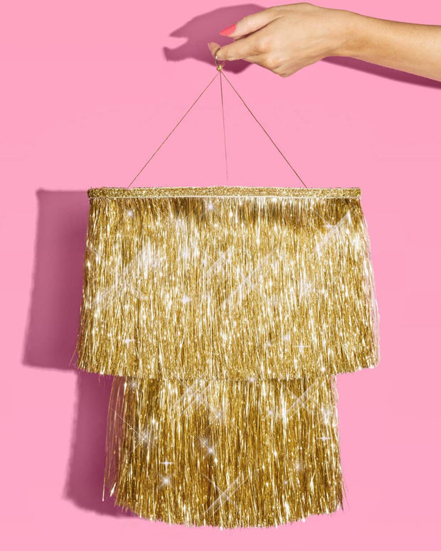 Golden Chandelier - Sparkly Foil Chandelier