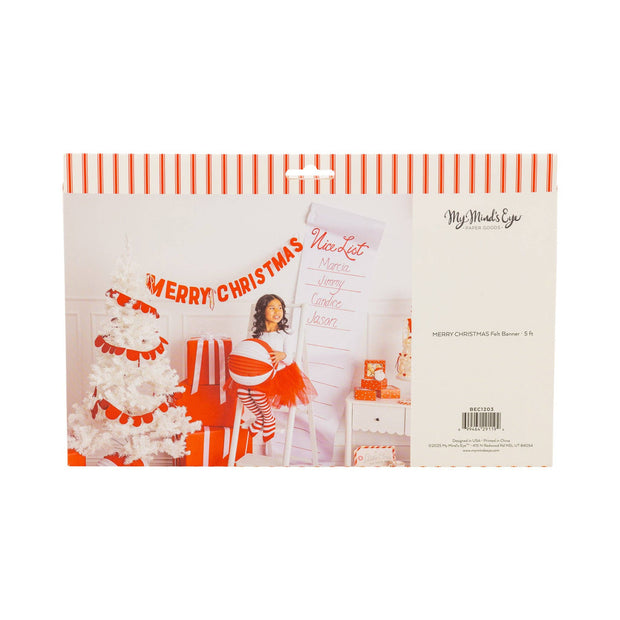 Thick Felt Merry Christmas Banner
