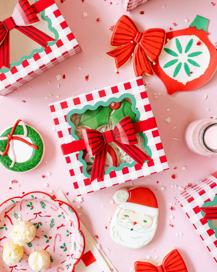Candy Cane Patterned Plate