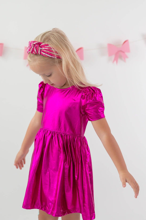 Beaded Headband - Pink Prism