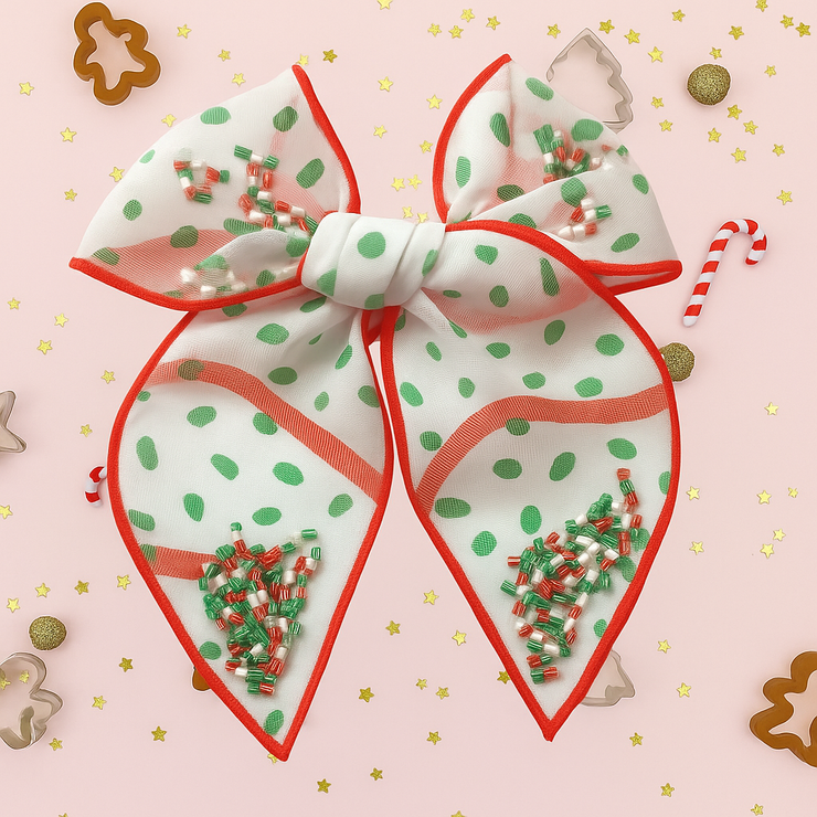 Mesh Shaker Bow - Holiday Treat