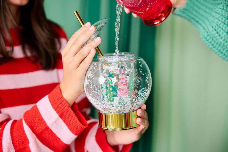 Let It Snow Globe Sipper Novelty Cup