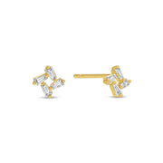 Cross Velvet Stud Gift Set: Gold