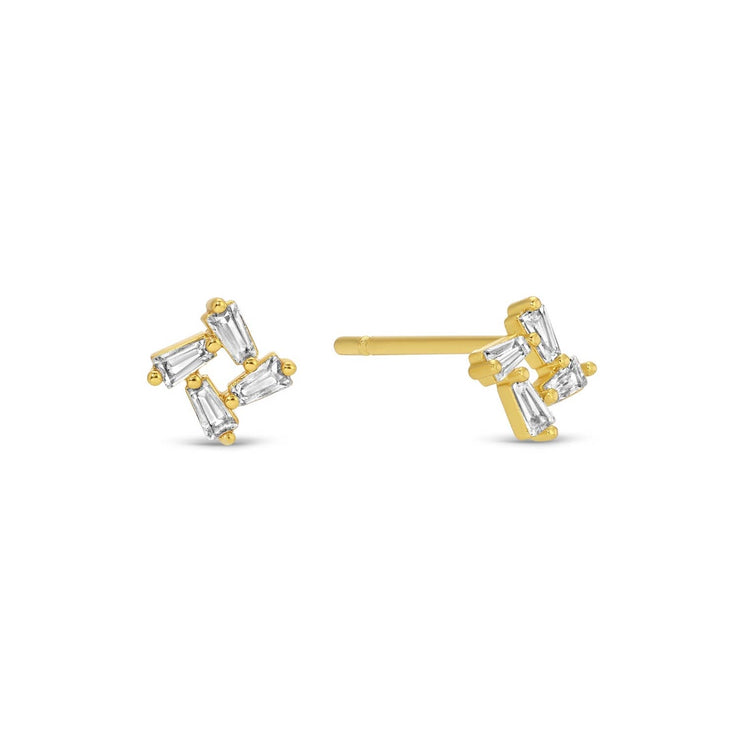 Cross Velvet Stud Gift Set: Gold