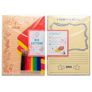 Kid Letters Notecard Set in Peach