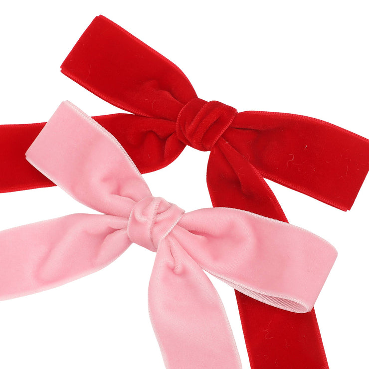 The Anything Holiday Velveteen Decor Bows Set