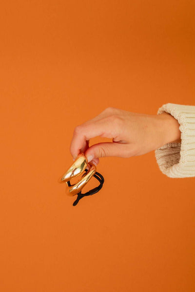 Manacled Ponytail Cuff: Gold