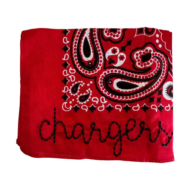 Chargers Embroidered Bandana: Churchill High School