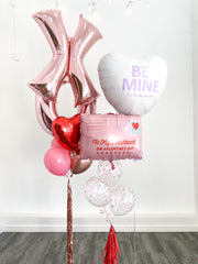 "All My X's (and O's) Live in Texas" Valentine's Helium Bundle