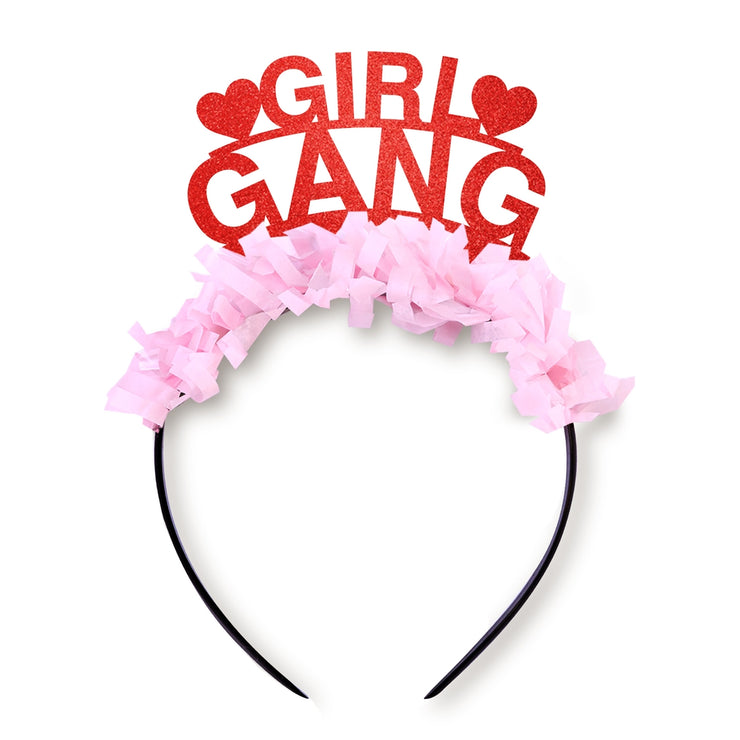 Girl Gang Valentines Party Crown Headband