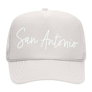 San Antonio Foam Snapback Hat: Grey / Adult