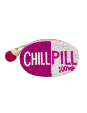 CHILL PILL 100MG Beaded Coin Purse