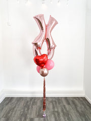 "All My X's (and O's) Live in Texas" Valentine's Helium Bundle