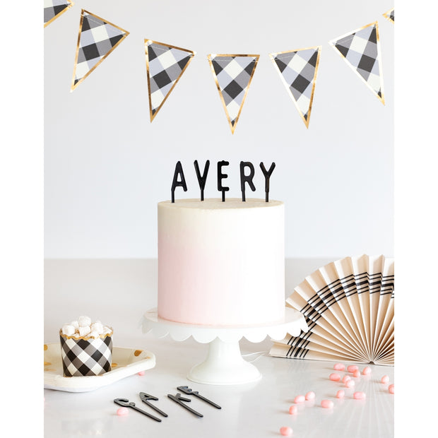 Cake By Courtney Letterboard Cake Toppers - Black