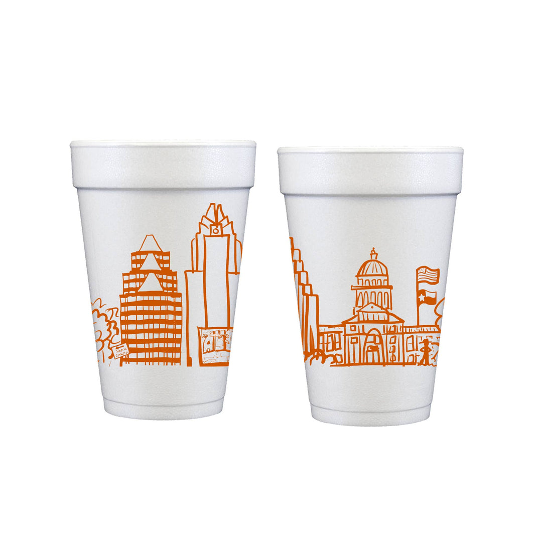 65th Birthday Styrofoam Cups, Fiesta Birthday, Birthday Foam Cups store (C20287)