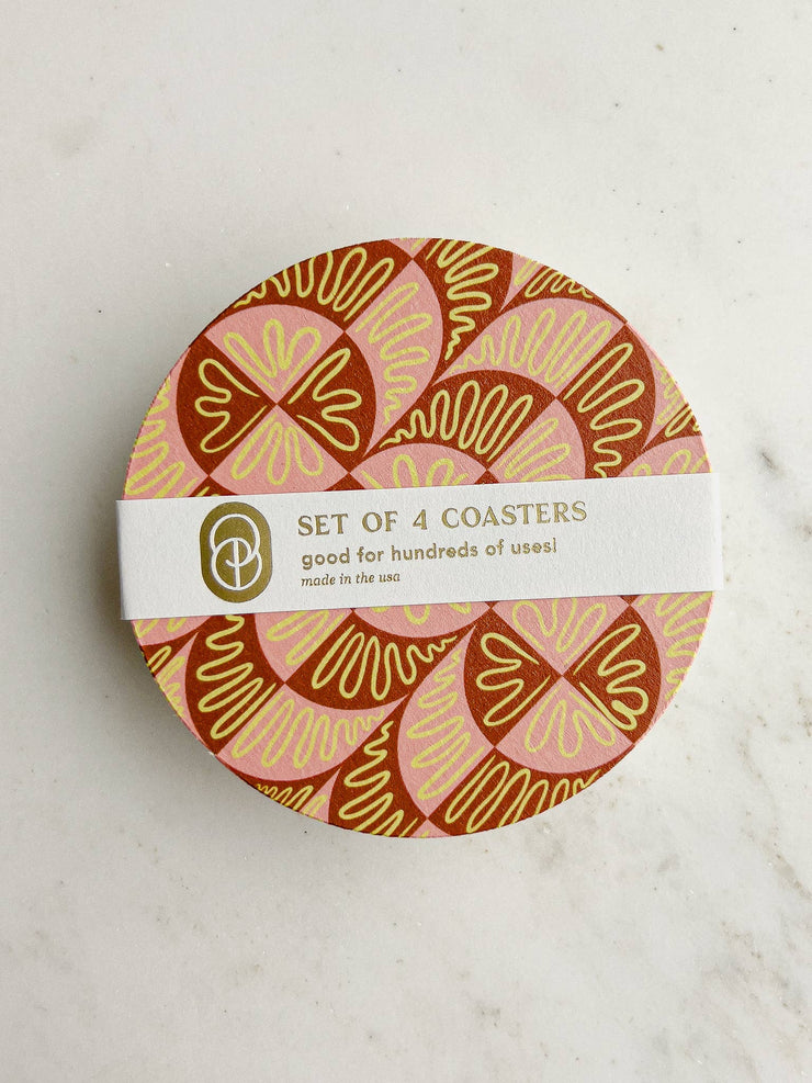Neapolitan Swirl Coasters | Set of Four