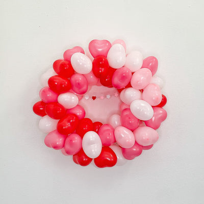 All Hearts Balloon Wreath