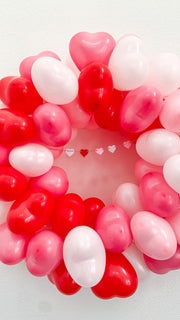 All Hearts Balloon Wreath