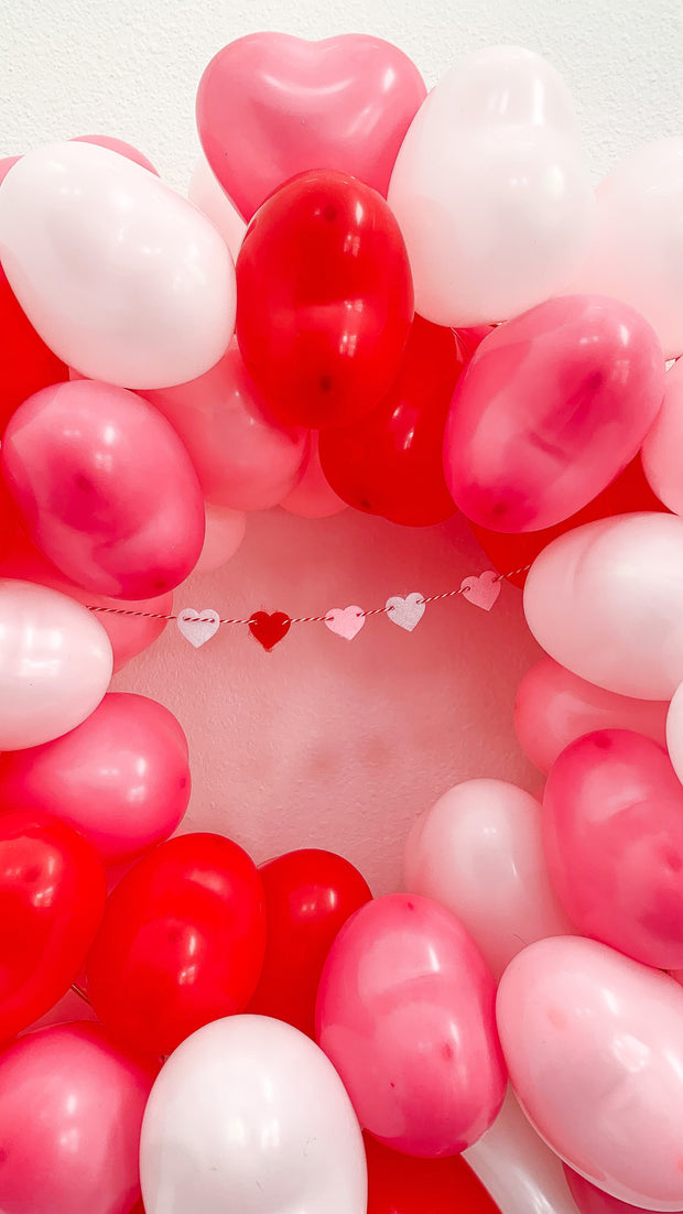 All Hearts Balloon Wreath