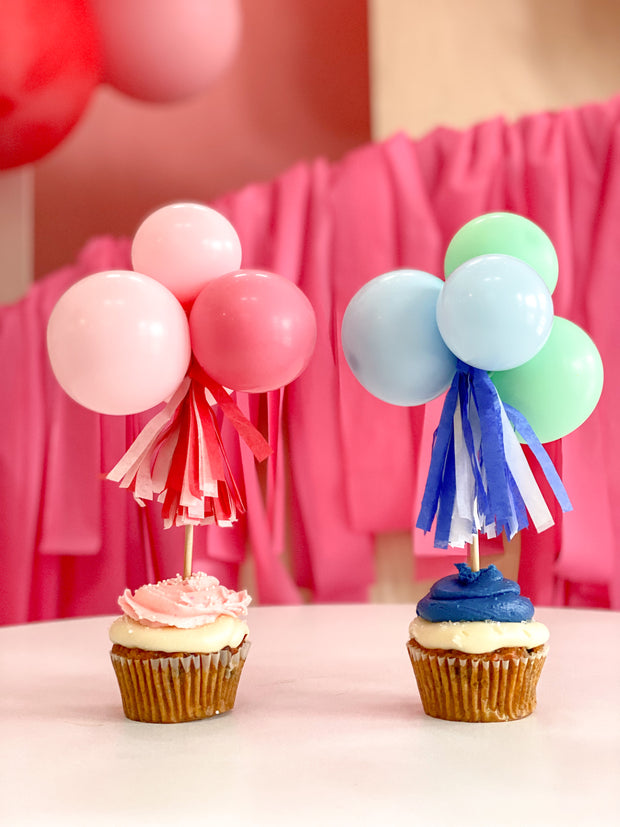 Mini Cupcake Custom Balloon Cloud Topper