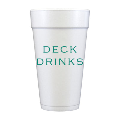 Deck Drinks Foam Cups