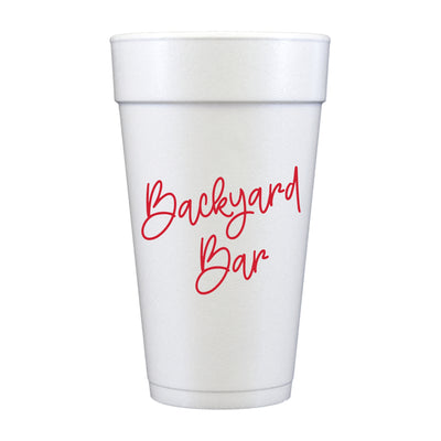 Backyard Bar Foam Cups
